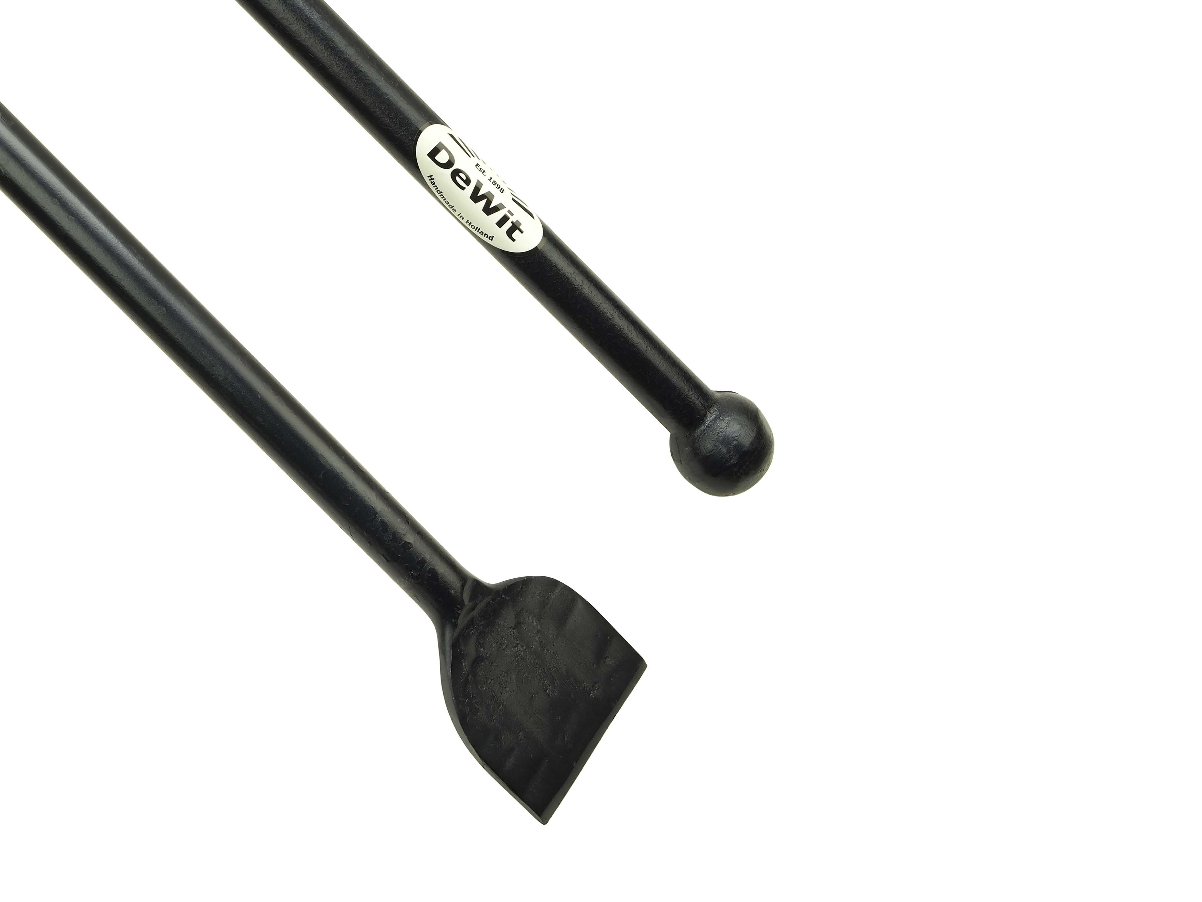 Stootijzer 1200 x 28mm brede bek en knop